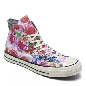 Converse Chuck Taylor Hi 70 Heart Of The City Paris Floral Pink Women's 8 High